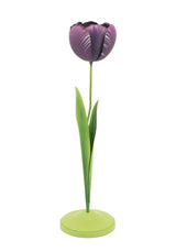 Casa by Josephine Jenno Dahlia Purple Tulip Tole Candleholder