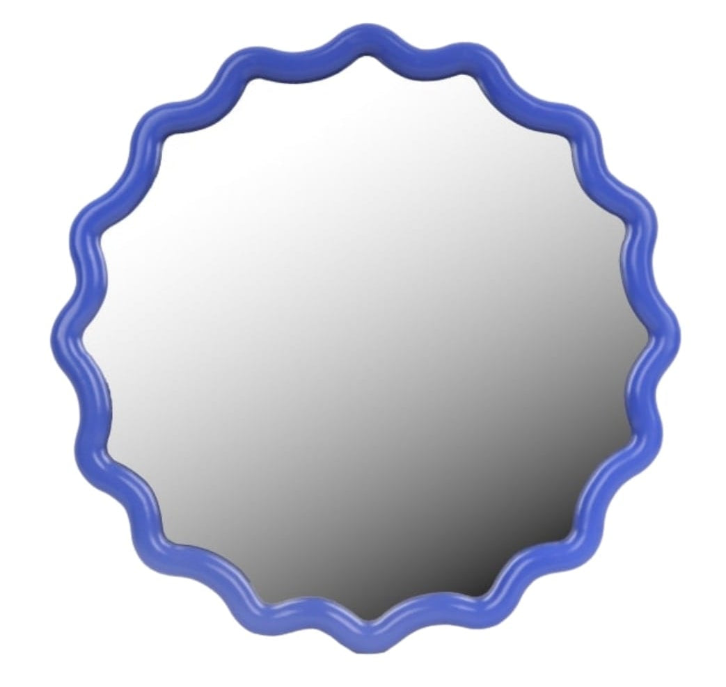 Casa by Josephine Jenno Daisy Scallop Mirror - Cobalt