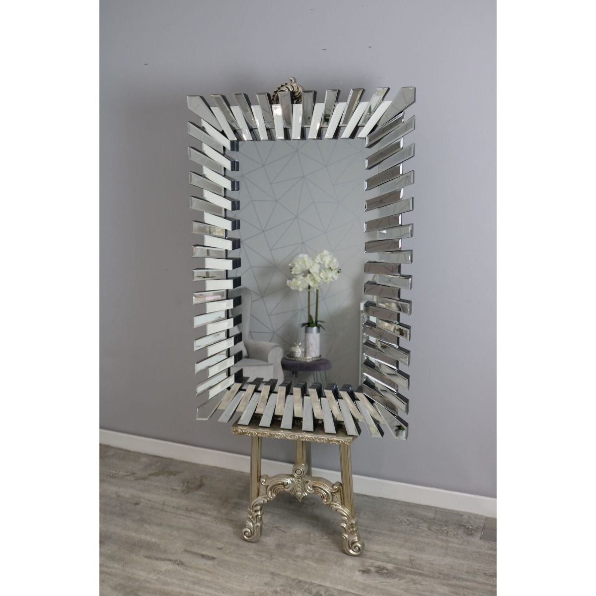 Pagazzi Spikey Silver Mirror - 120x80cm
