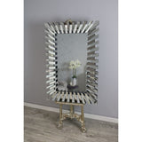Pagazzi Spikey Silver Mirror - 120x80cm