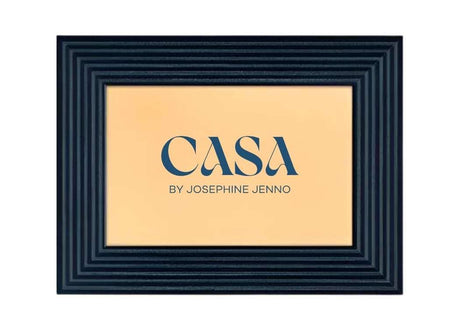 Casa by Josephine Jenno Deep Blue Marquetry Photo Frame 6x4