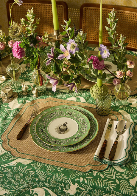 Casa by Josephine Jenno Pheasant Fancy Dessert Plates - Set of 4