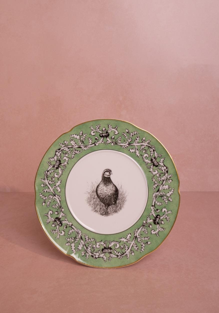 Casa by Josephine Jenno Pheasant Fancy Dessert Plates - Set of 4