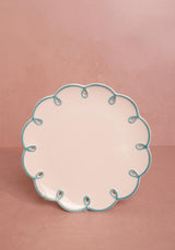 Casa by Josephine Jenno Sky Blue Scalloped Dessert Plate - Set of 4