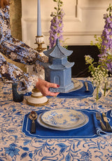 Casa by Josephine Jenno Virginia Blue White Dessert Plates - Set of 4