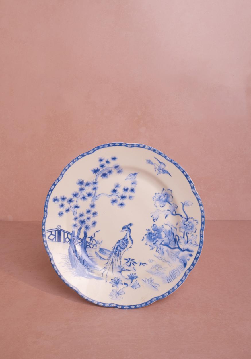 Casa by Josephine Jenno Virginia Blue White Dessert Plates - Set of 4