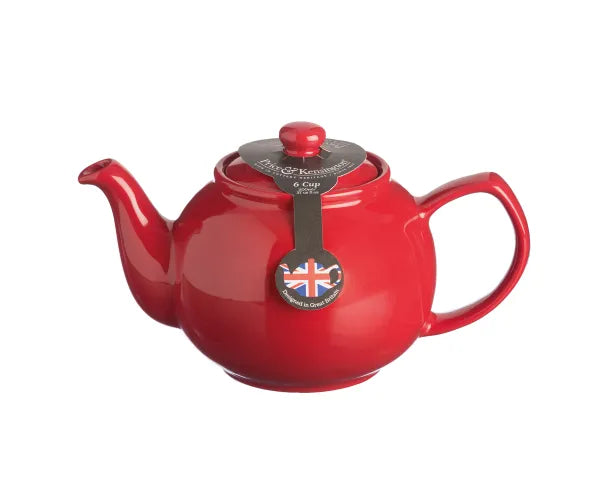 Price & Kensington 6cup Stoneware Teapot, 1100ml, Red