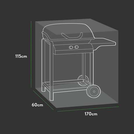Etree Premium Large Barbecue Cover - 170 X 60 X 115 (H) cm