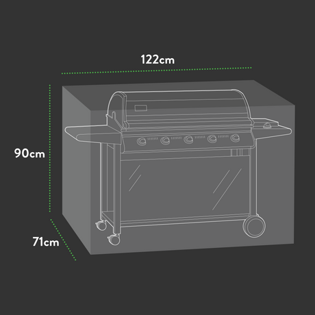 Etree Premium Wagon/ Trolley Barbecue Cover - 122 X 71 X 90 (H) cm