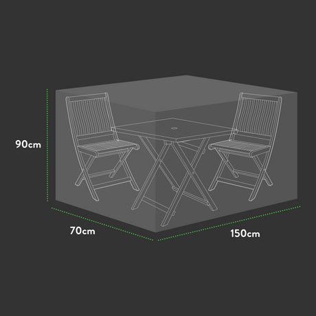 Etree Premium Square Bistro Set Cover - 150 X 70 X 90 (H) cm