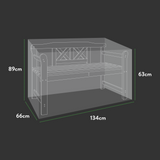 Etree Premium 1.2m(4ft) 2 Seater Bench Cover - 134 X 66 X 63/89 (H) cm