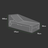 Etree Premium Sun Lounger Cover Waterproof - 76×175cm
