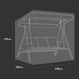 Etree Premium 3 Seater Hammock Cover - 220 X 150 X 170 (H) cm