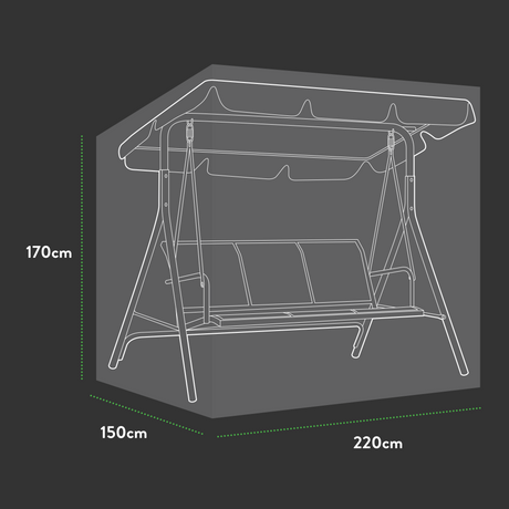 Etree Premium 3 Seater Hammock Cover - 220 X 150 X 170 (H) cm