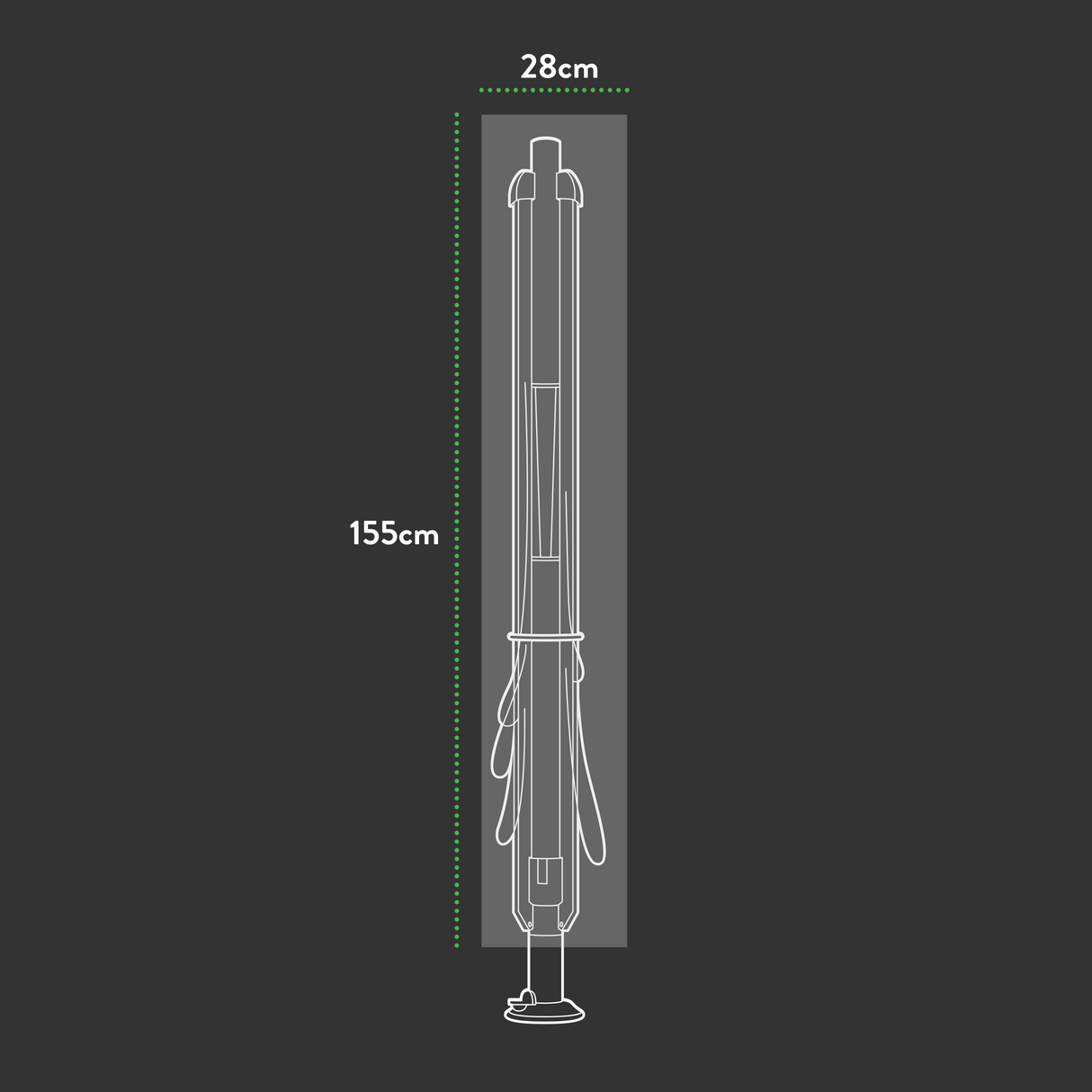 Etree Premium Rotary Line Cover - 28/28(W) X 155 (H) cm