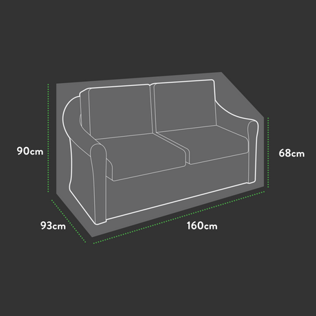 Etree Premium Modular 2 Seater Sofa - 160 X 93 X 68/90 H
