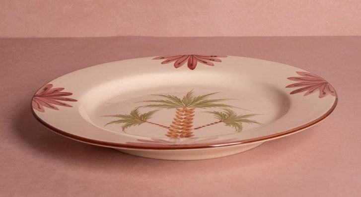 Casa by Josephine Jenno Arabella Dinner Plate - Green Palm Tree