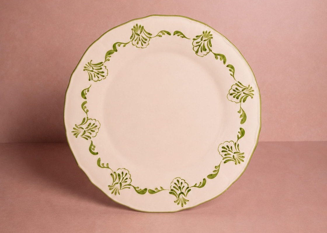 Casa by Josephine Jenno Cara Shell Dinner Plate - Green