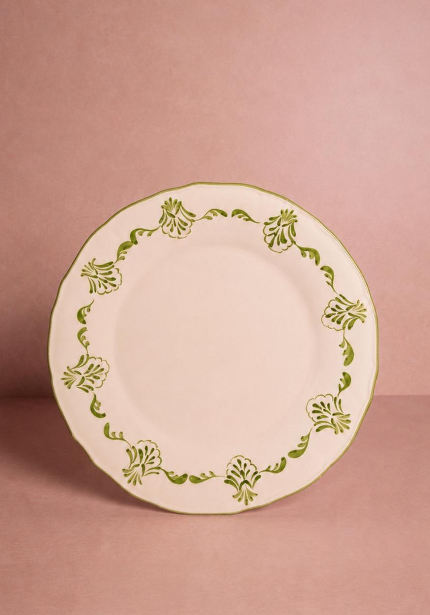 Casa by Josephine Jenno Cara Shell Dinner Plate - Green