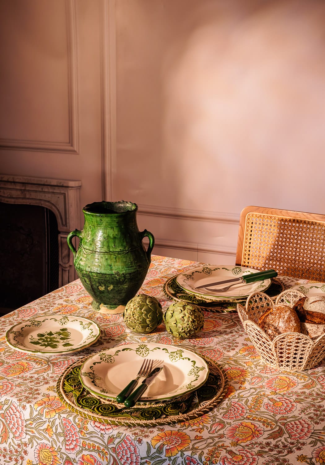 Casa by Josephine Jenno Cara Shell Dinner Plate - Green