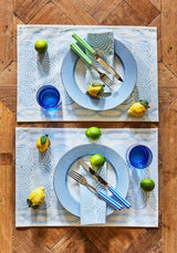 Casa by Josephine Jenno Cornflower Blue Lace Dinner Plates - Set of 4
