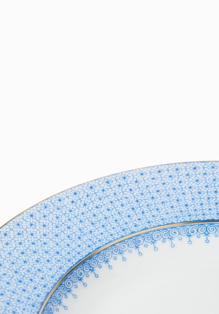 Casa by Josephine Jenno Cornflower Blue Lace Dinner Plates - Set of 4