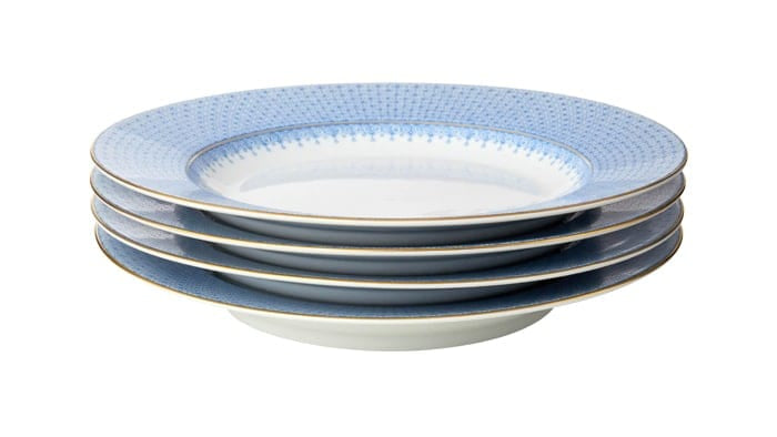 Casa by Josephine Jenno Cornflower Blue Lace Dinner Plates - Set of 4