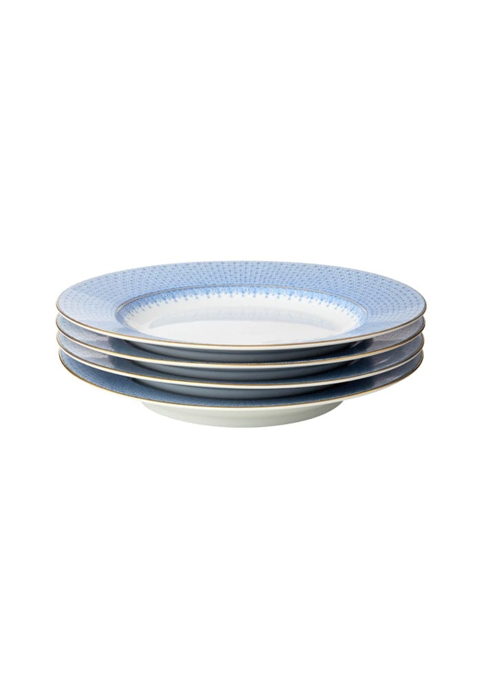 Casa by Josephine Jenno Cornflower Blue Lace Dinner Plates - Set of 4