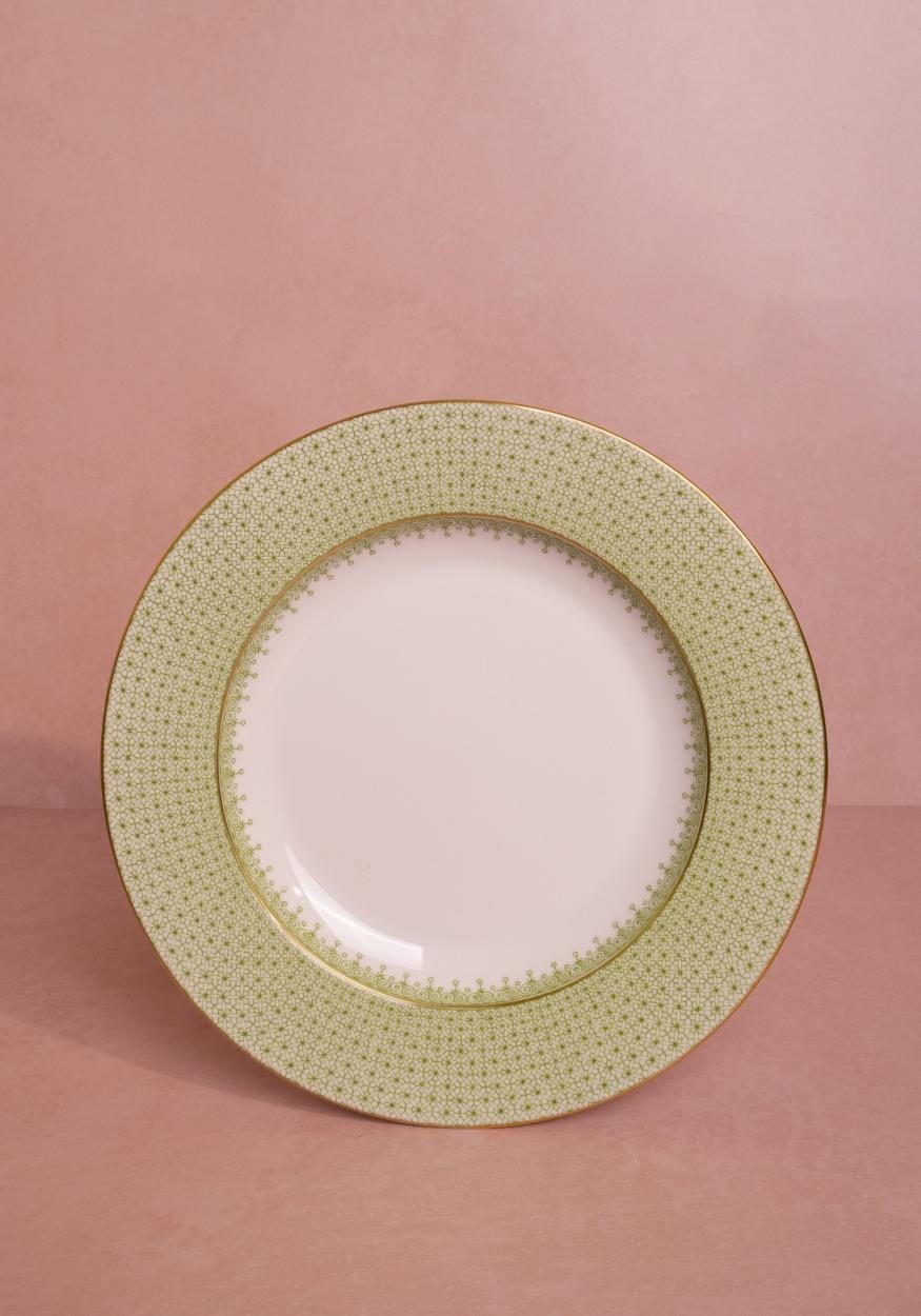 Casa by Josephine Jenno Green Apple Lace Dinner Plates - Set of 4