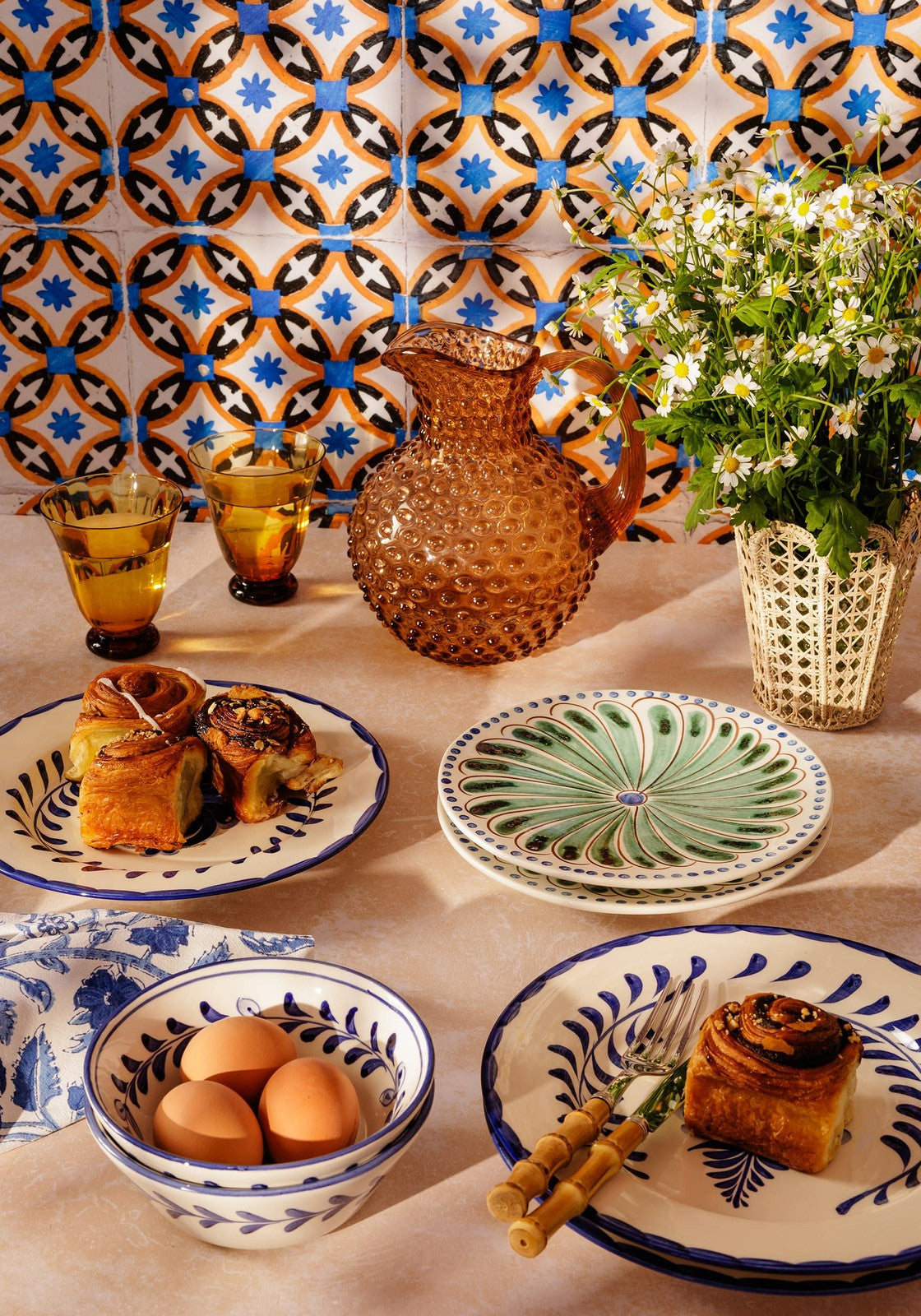 Casa by Josephine Jenno Pandora Dinner Plate - Cobalt Blue