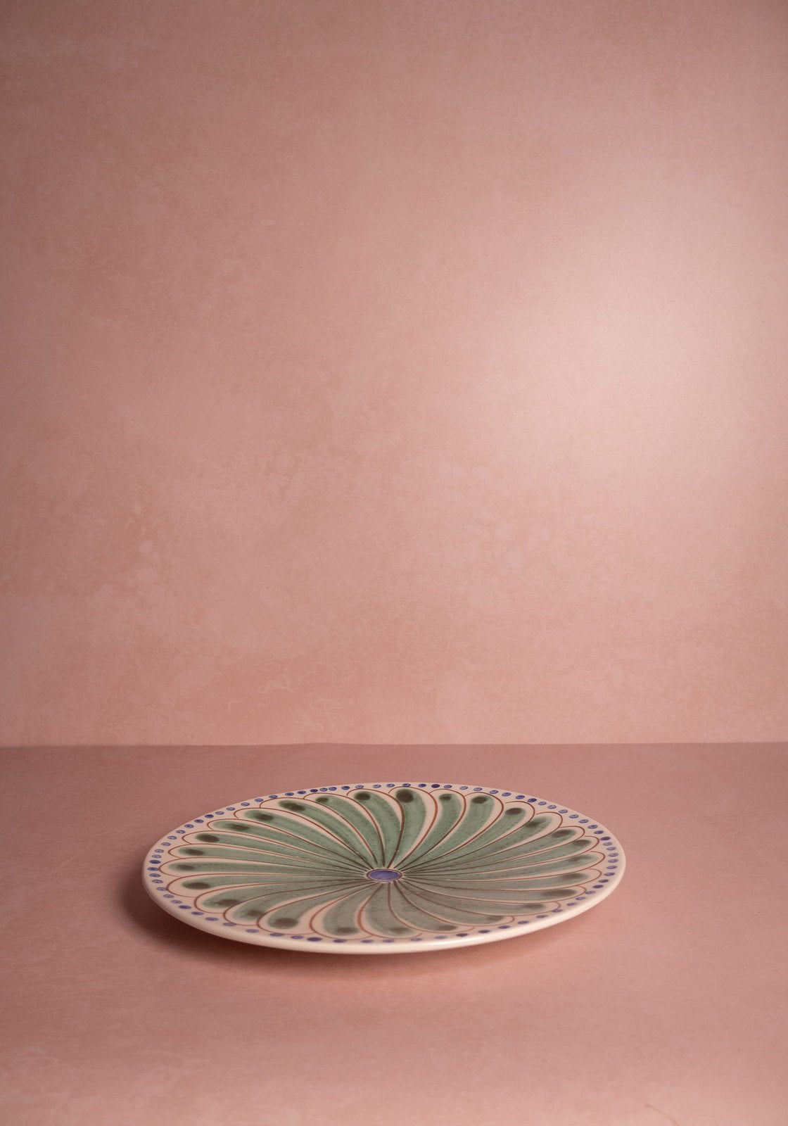 Casa by Josephine Jenno Peacock Dinner Plate - Green