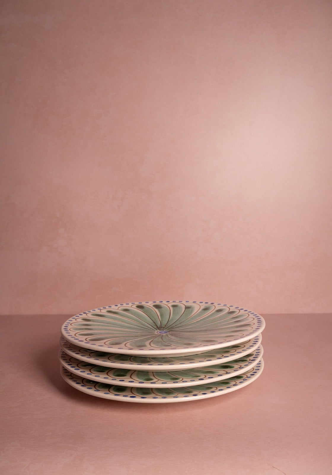 Casa by Josephine Jenno Peacock Dinner Plate - Green