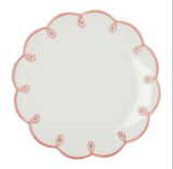 Casa by Josephine Jenno Pretty in Pink Scalloped Lunch Plate - Set of 4