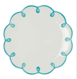 Casa by Josephine Jenno Sky Blue Scalloped Dessert Plate - Set of 4