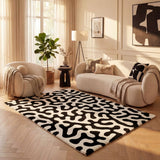 The Rugs Joli Doodle Black White Rug