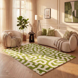 The Rugs Joli Doodle Green White Rug