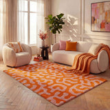 The Rugs Joli Doodle Orange Pink Rug