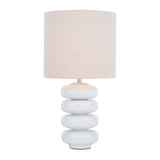 Pagazzi Dotty Ivory Ceramic Table Lamp