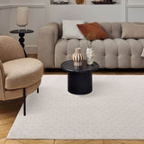Carmel Cream-Beige Dots Rug | 6080