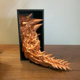 Filamora Studios 3D Dragon Book Nook Fantasy Shelf  (Head, Tail, or Full Set)