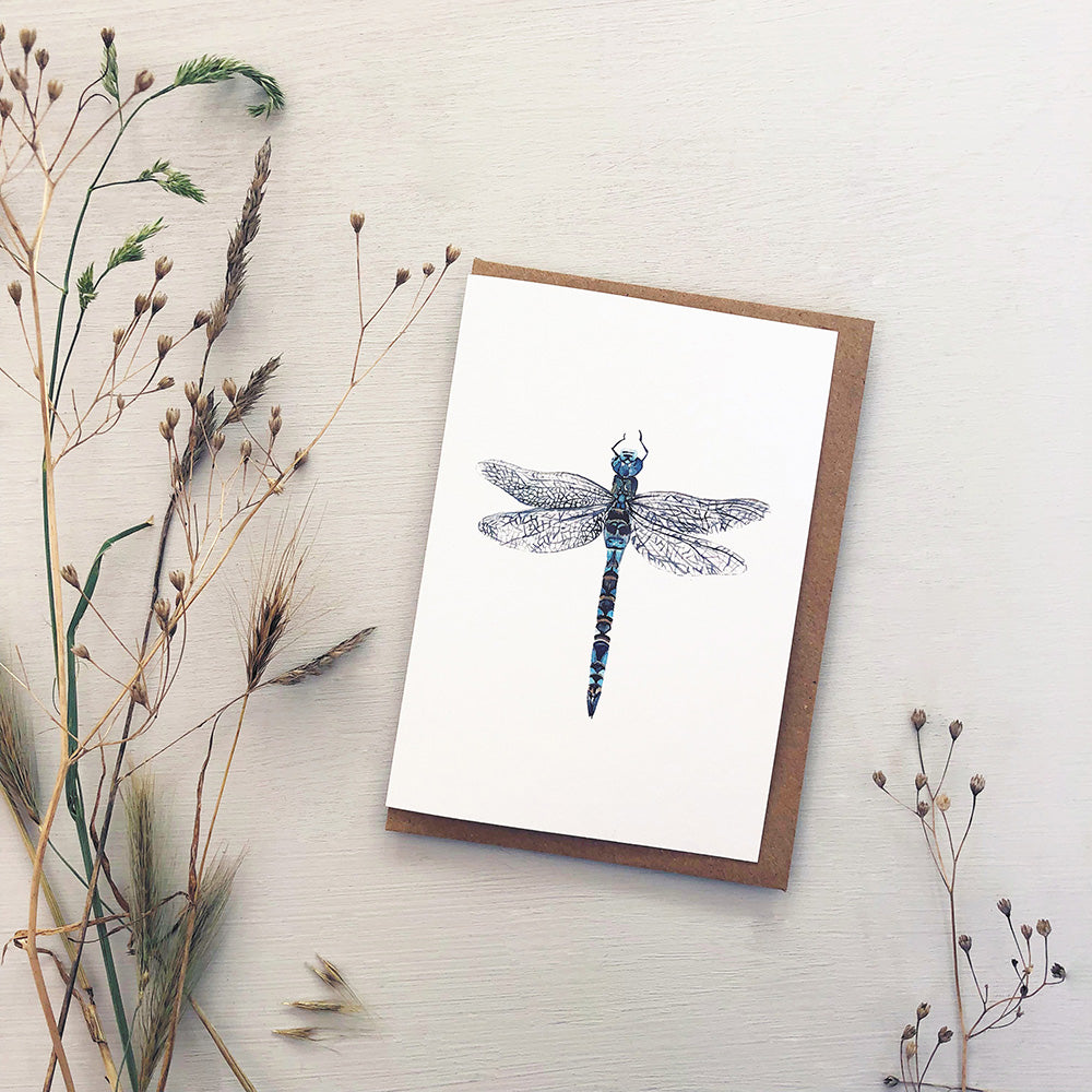 Dragonfly Greetings Card | Katie Hipwell Design