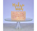 Mason Cash Make A Wish Cake Topper, Golden