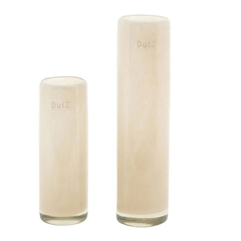 Lowlands Design Cylinder Beige Vase by DutZ