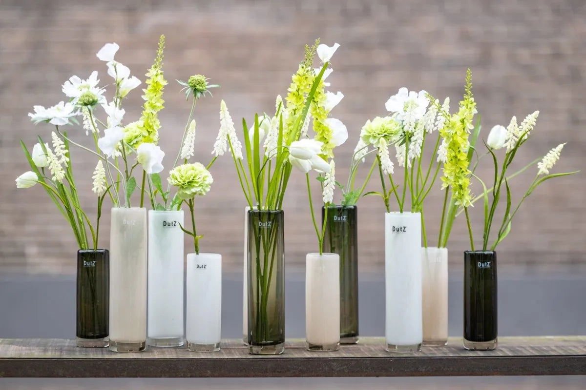 Lowlands Design Cylinder Beige Vase by DutZ
