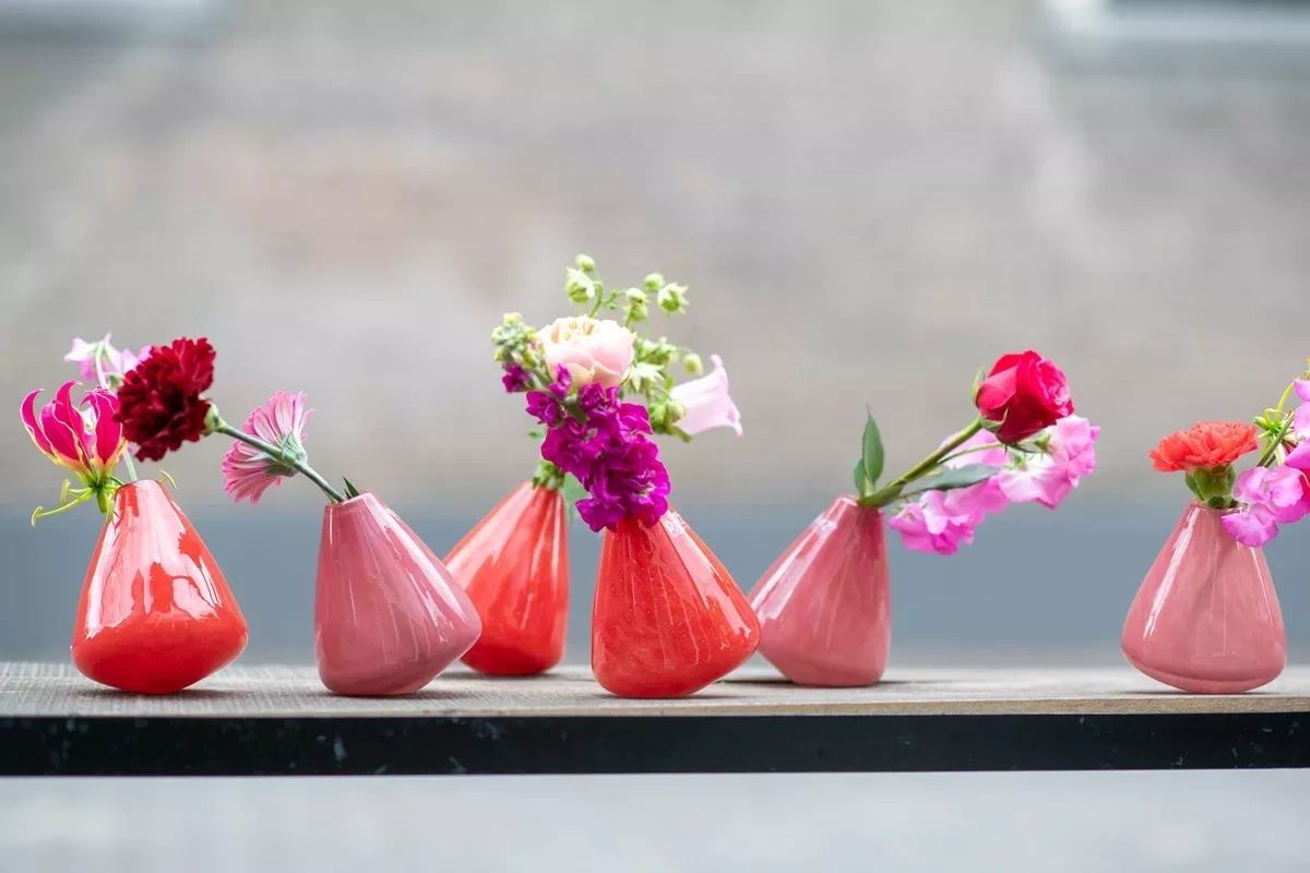Lowlands Design Tumbling Raspberry Vase by Dutz