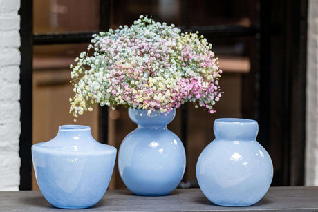 Lowlands Design Zlatko Babyblue Glass Vase