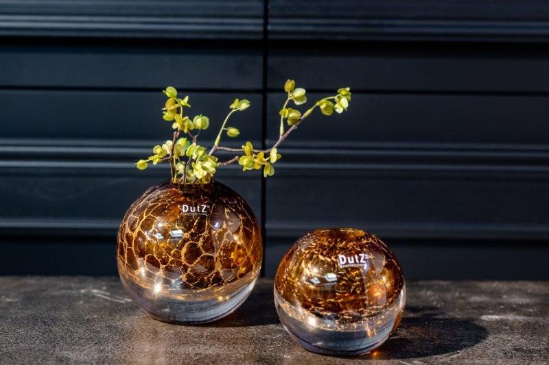 Lowlands Design Ball Vase Bronze Gold by Dutz