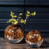 Lowlands Design Ball Vase Bronze Gold by Dutz