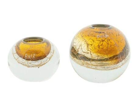 Lowlands Design Ball Vase Bronze Gold by Dutz