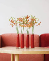 Lowlands Design Solifleur Bud Vase - Red